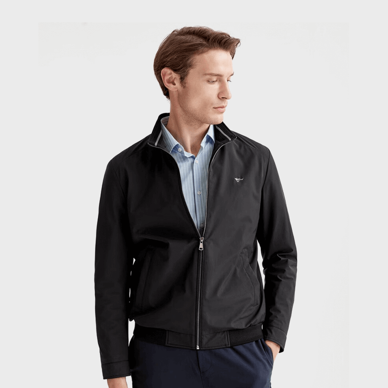 男外套时尚休闲立领jacket男装工装衣服男上衣 801(米白)1D1D50101040 170/88A/L